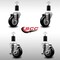 Service Caster 3.5'' SS Black Poly Wheel Swivel 1-1/2'' Expanding Stem Caster Set 2 Brakes, 4PK SCC-SSEX20S3514-PPUB-BLK-2-TLB-2-112 - alternate 4